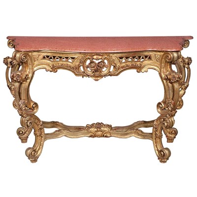 Lot 212 - Transitional Louis XV/XVI Style Giltwood...