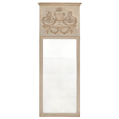 Lot 497 - Louis XVI Painted Pier Mirror Last quarter of...