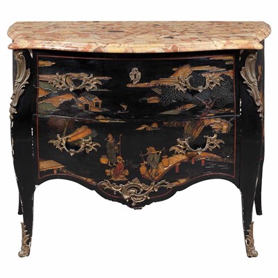 Lot 133 - Louis XV Style Coromandel Black Lacquered...