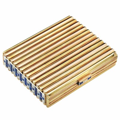Lot 97 - Tricolor Gold, Sapphire and Diamond Box