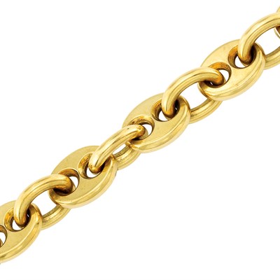 Lot 94 - Gold Nautical Link Bracelet