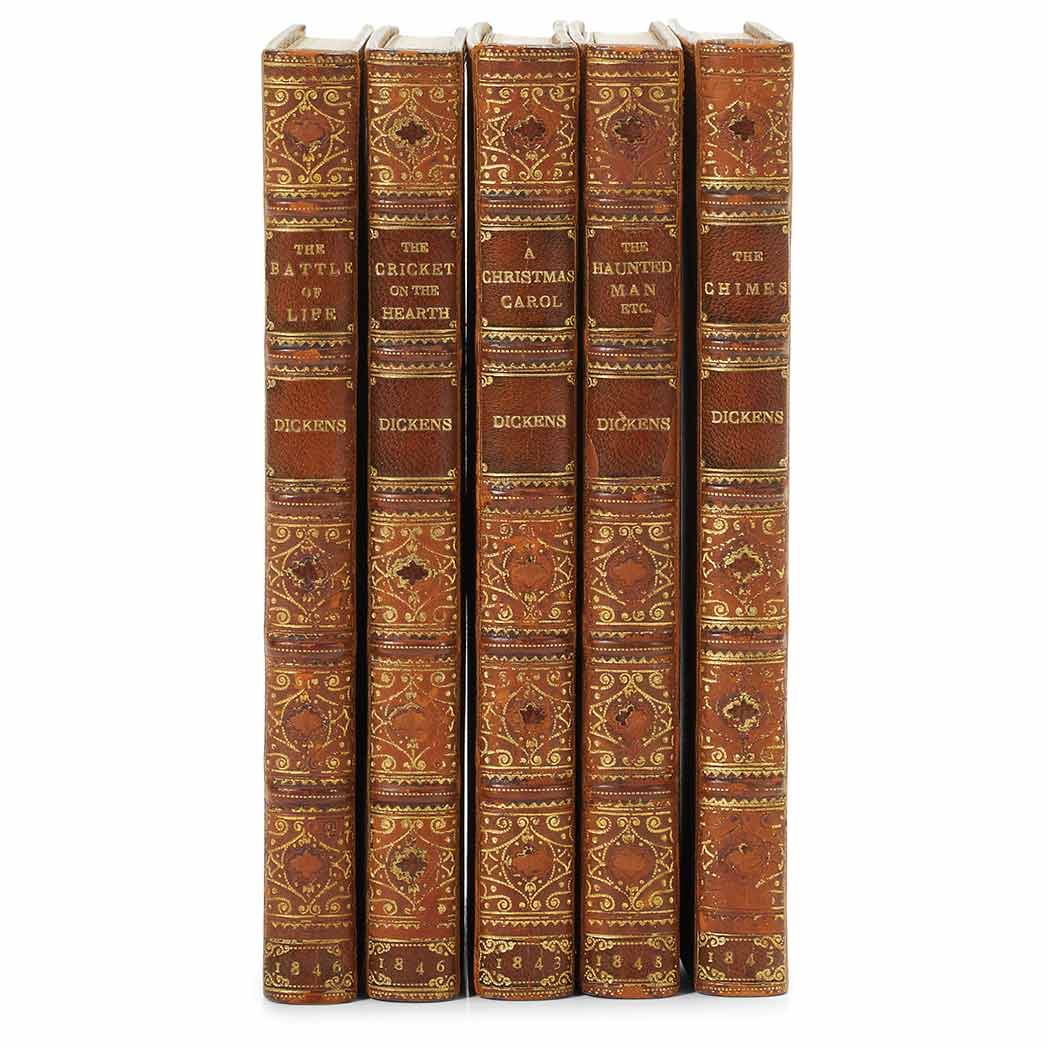 Lot 535 - DICKENS, CHARLES Set of The Christmas Books....