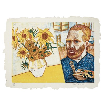 Lot 131 - Red Grooms (b. 1937) VAN GOGH WITH SUNFLOWERS...
