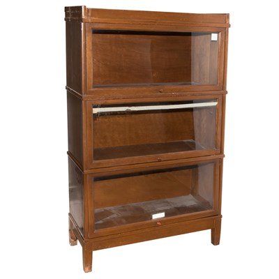 Lot 262 - Mahogany Barrister's Bookcase Height 57 inches,...