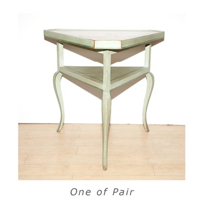 Lot 269 - Pair of French Provincial Style Marble Top...