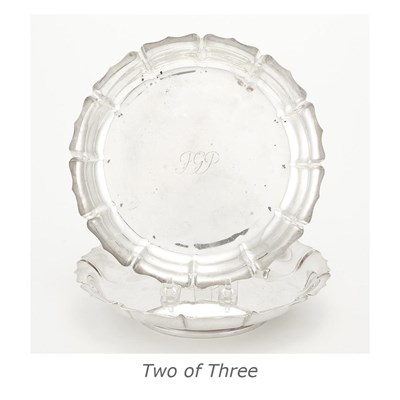 Lot 497 - Three Crichton Silver Bowls Diameter of pair...