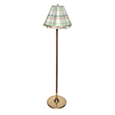 Lot 297 - Brass Floor Lamp Height 62 inches; And a Wood...