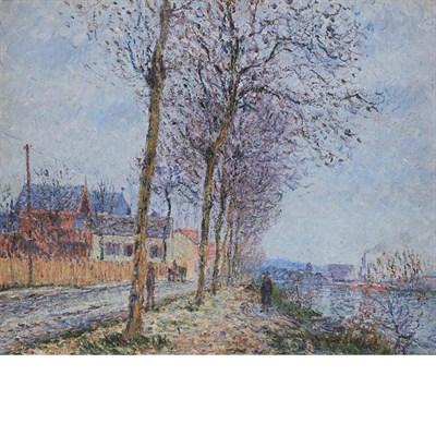 Lot 62 - Gustave Loiseau French, 1865-1935 Le Quai du...