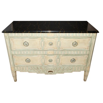 Lot 627 - Continental Neoclassical Style Marble Top...