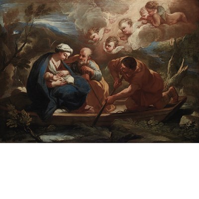 Lot 78 - Follower of Carlo Maratta The Flight to Egypt...