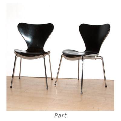 Lot 105 - 20th Century Design Painted Wood and Chromed...