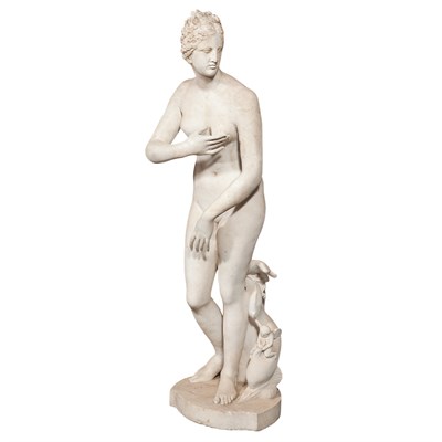 Lot 599 - White Marble Figure of the Medici Venus...
