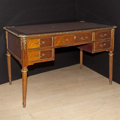 Lot 496 - Louis XVI Style Gilt-Metal Mounted Mahogany...
