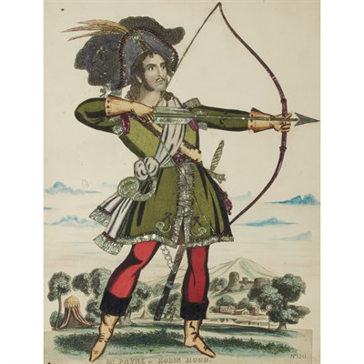 Lot 94 - Group of Six Framed English Tinsel Prints 19th...