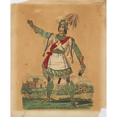 Lot 441 - Group of Nine Unframed English Tinsel Prints...