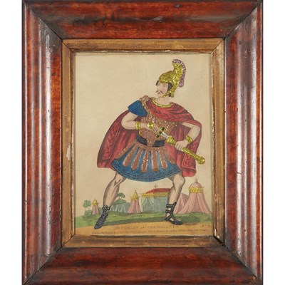 Lot 334 - Group of Six Framed English Tinsel Prints 19th...