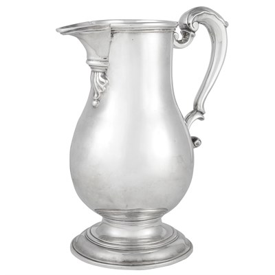Lot 510 - George II Silver Beer Pitcher Probably by...