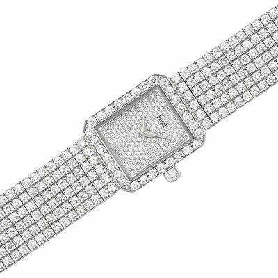 Lot 147 - Lady's White Gold and Diamond Wristwatch, Piaget