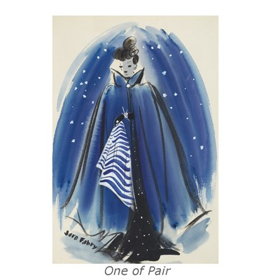 Lot 289 - FABRY, JARO Two original costume designs, each...