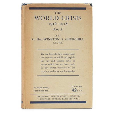 Lot 507 - CHURCHILL, WINSTON The World Crisis. London:...