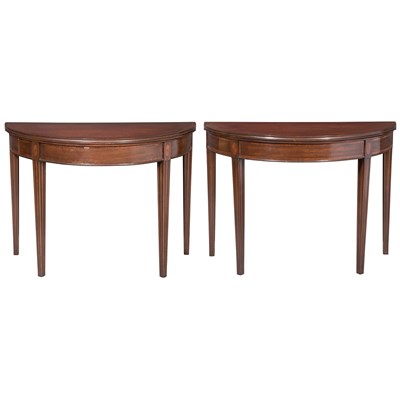 Lot 164 - Matched Pair of George III Style Inlaid...