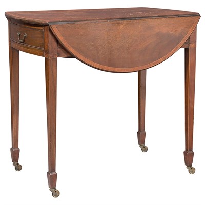 Lot 199 - George III Inlaid Mahogany Pembroke Table...