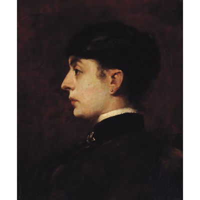 Lot 42 - Vaclav Brozik Czech, 1851-1901 Profile...