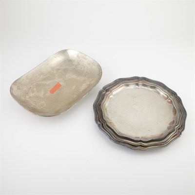 Lot 286 - Group of Four Continental Silver Serving...