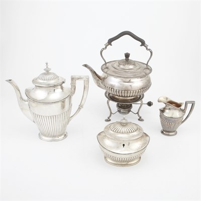 Lot 294 - Swedish Silver Partial Tea Service C.F....
