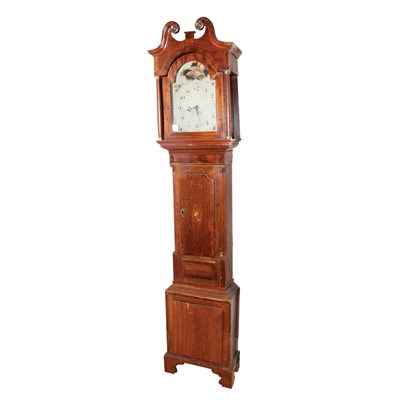 Lot 442 - Provincial English Walnut and Oak Tall Case...