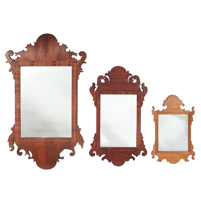 Lot 140 - Federal Mahogany Mirror 19th Century; Together...