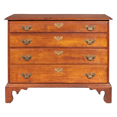 Lot 250 - Chippendale Maple Chest of Drawers Late 18th...