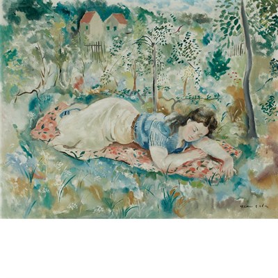 Lot 67 - Emilio Grau-Sala Spanish, 1911-1975 Asleep in...