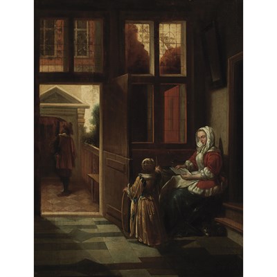 Lot 25 - After Pieter de Hooch Lady Reading a Letter...
