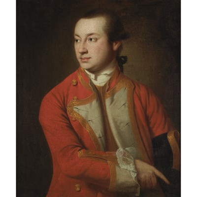 Lot 30 - Circle of Pompeo Batoni Gentleman in a Red...