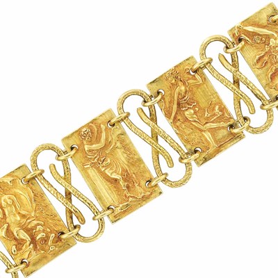 Lot 266 - Gold Figural Bracelet