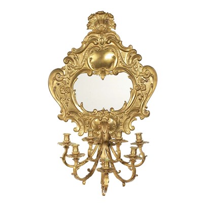 Lot 247 - Pair of Louis XV Style Gilt-Bronze Seven-Light...