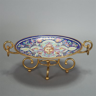 Lot 716 - Italian Renaissance Style Painted Gilt-Metal...