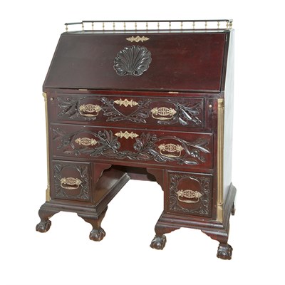 Lot 141 - Georgian Style Mahogany Stained Slant Front...