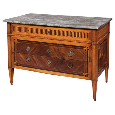 Lot 467 - Italian Neoclassical Marquetry Commode The...