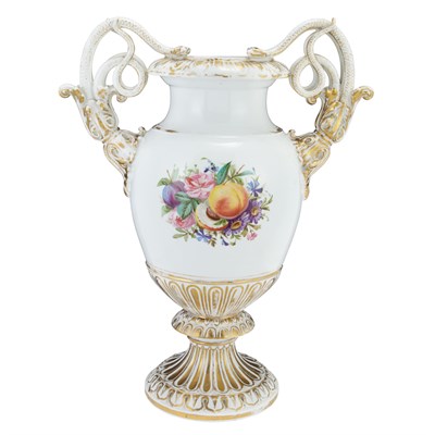 Lot 444 - Meissen Style Gilt and Polychrome Decorated...