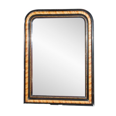 Lot 171 - Wood Grain Painted Composition Mirror Height...