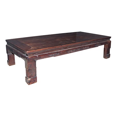 Lot 182 - Chinese Carved Hardwood Low Table Height 14...