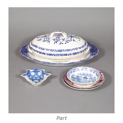 Lot 194 - Group of Staffordshire Pottery Table Articles...