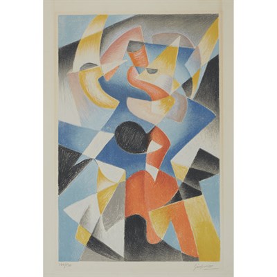 Lot 181 - Gino Severini COMPOSITION (M. 28) Color...