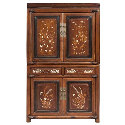 Lot 578 - South Chinese Softwood Cabinet on Chest 20th...