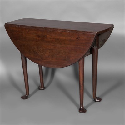 Lot 404 - George I Hardwood Drop-Leaf Table Possibly...