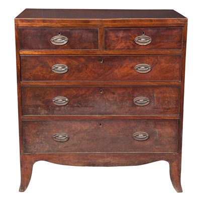Lot 240 - Georgian Mahogany Chest of Drawers Height 39...