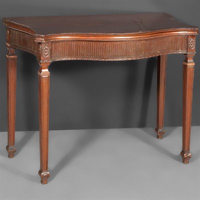 Lot 583 - George III Style Mahogany Card Table The...