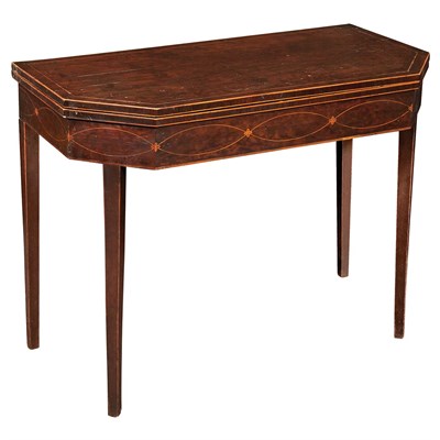 Lot 391 - George III Plum Pudding Mahogany and Marquetry...
